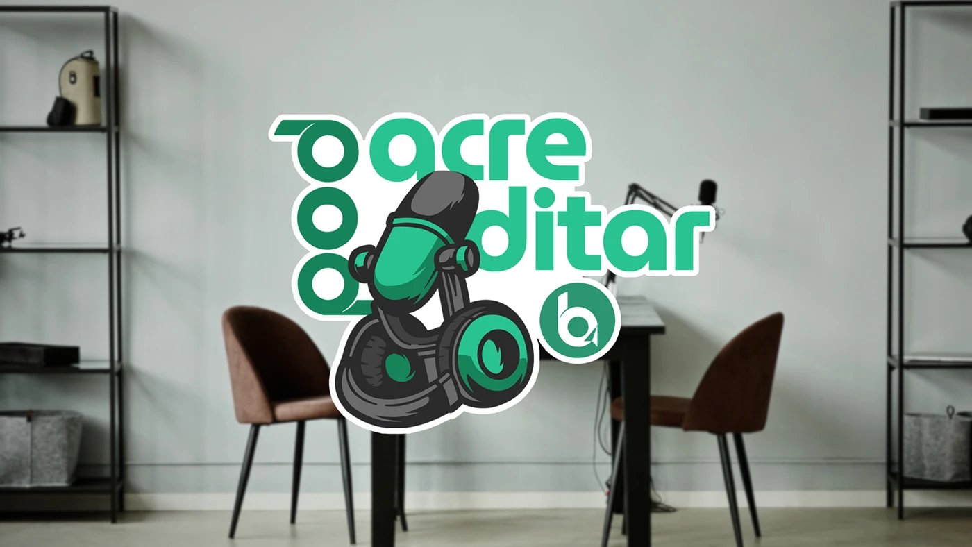 Projeto PodAcreditar — identidade visual desenvolvido pela Demiurge Design