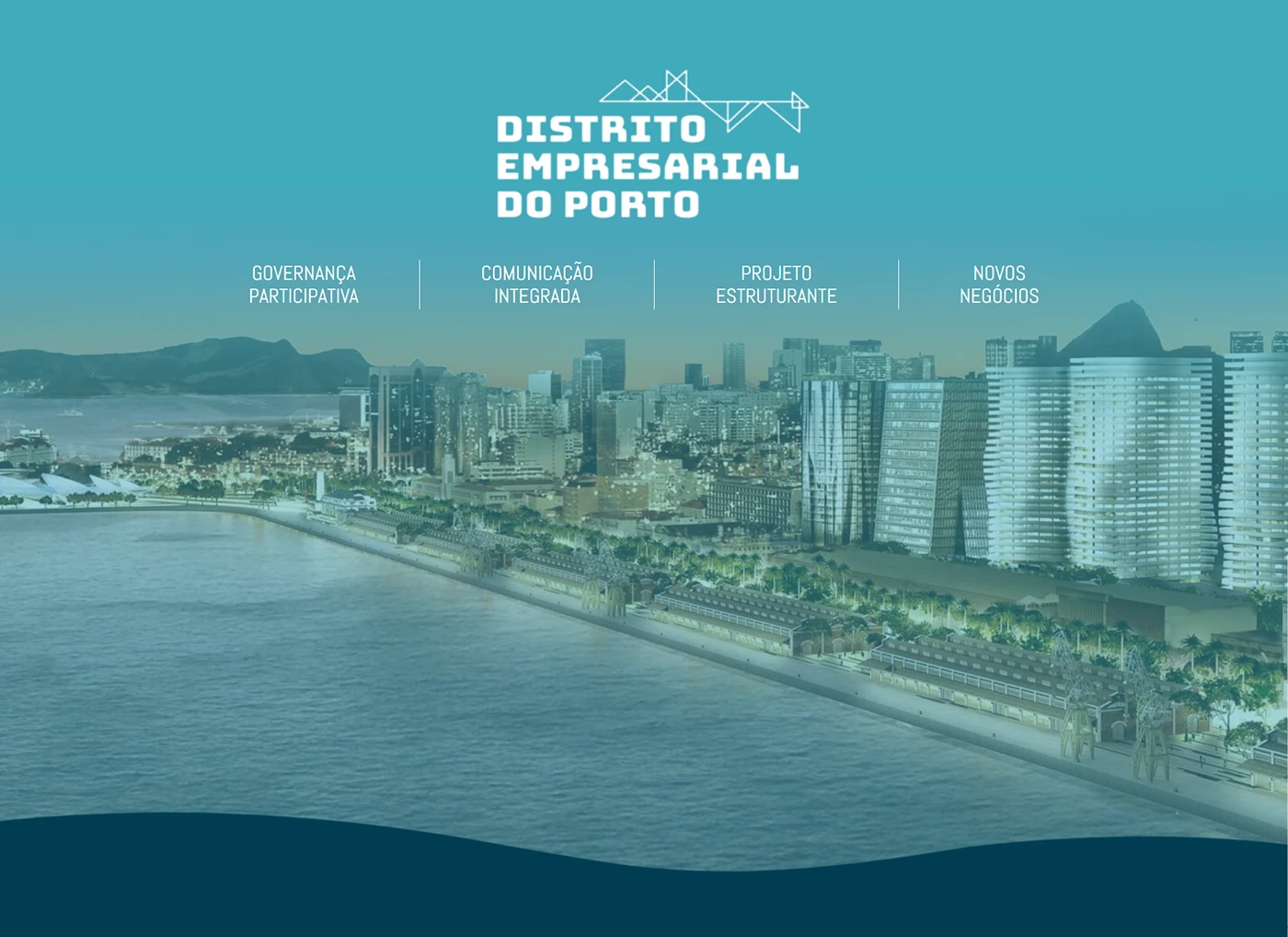 Projeto Distrito Empresarial do Porto — web design desenvolvido pela Demiurge Design